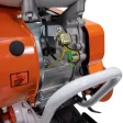 Motosapă RURIS DAC 7000 ACC4, 7 CP, roți cauciuc 4.00-8, include model RURIS 7000K și accesorii ACC4: rariță, plug, adaptor, dispozitiv scos cartofi, roți metalice 400 fără manicot, cultivator, remorcă Ruris 450S pe stoc la RURIS Brasov
