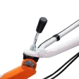 Motosapă RURIS DAC 7000 ACC4, 7 CP, roți cauciuc 4.00-8, include model RURIS 7000K și accesorii ACC4: rariță, plug, adaptor, dispozitiv scos cartofi, roți metalice 400 fără manicot, cultivator, remorcă Ruris 450S pe stoc la RURIS Brasov