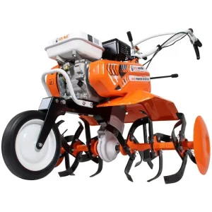 Motosapa pe benzina Ruris DAC 6000K, putere 7 CP, 208 CC, 4 timpi, 2+1 viteze, 83 cm latime lucru, 29 cm adancime lucru, contine: freze + roata