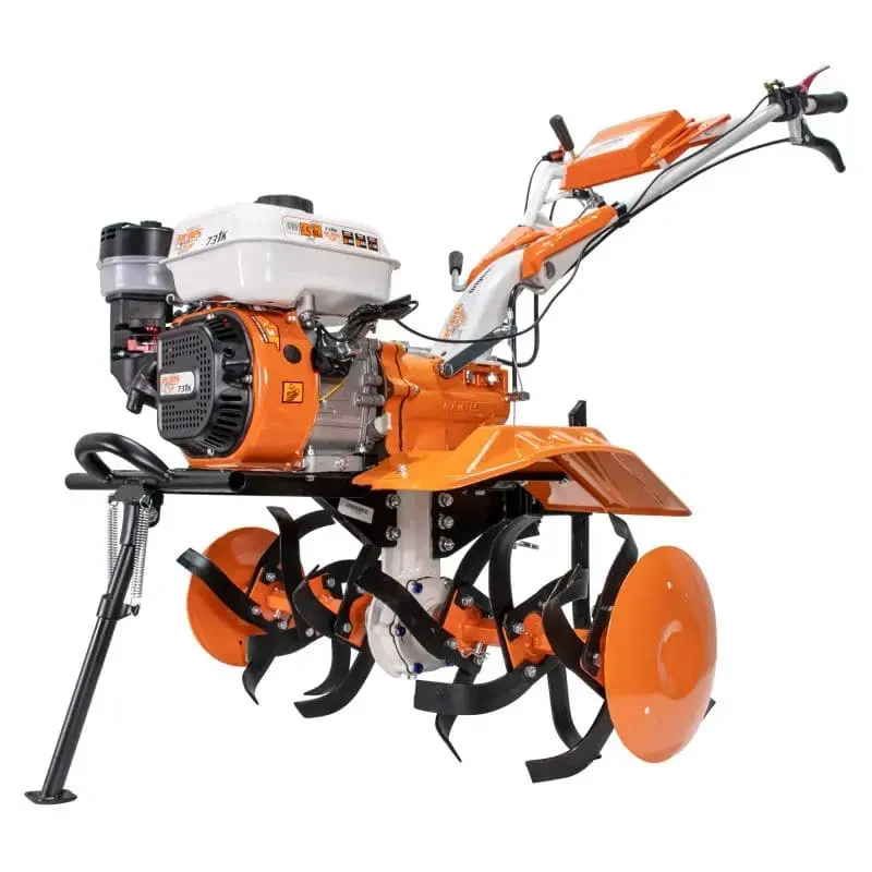 motosapatoare-ruris-731K-b Motosăpătoare profesională RURIS 731ACC1, 8.5 CP, roți cauciuc 5.00-8, include model RURIS 731K și conține accesorii: rariță, plug, adaptor, dispozitiv scos cartofi, roți metalice 400 fără manicot, cultivator, set contragreutăți 10 kg