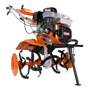 Motosăpătoare profesională RURIS 731ACC1, 8.5 CP, roți cauciuc 5.00-8, include model RURIS 731K și conține accesorii: rariță, plug, adaptor, dispozitiv scos cartofi, roți metalice 400 fără manicot, cultivator, set contragreutăți 10 kg