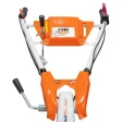 Motosăpătoare profesională RURIS 731ACC1, 8.5 CP, roți cauciuc 5.00-8, include model RURIS 731K și conține accesorii: rariță, plug, adaptor, dispozitiv scos cartofi, roți metalice 400 fără manicot, cultivator, set contragreutăți 10 kg