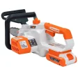 Electroferăstrău pe acumulator / drujbă / fierăstrău electric cu lanț pe acumulator Ruris 2524e, 20 V, lamă 25 cm, lanț 3/8 Power Alfa UP, conține: acumulator + încărcător