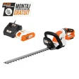 Foarfecă electrică pe acumulator pentru tuns gard viu RURIS 4024e Power Alfa UP (conține acumulator + încărcător), 20 V, 4 Ah, 450 mm lungime lamă, 16 mm diametru tăiere