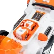 Mașină de tuns gazon/iarbă pe acumulator RURIS RXI 4344E Power Alfa UP, 2 x 20 V, lățime tăiere 43 cm, înălțime tăiere 25 – 75 mm, funcție de mulcire, sac colector 50 L, include: încărcător + 2 acumulatori 20 V 4.0 Ah