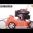 Mașina de tuns gazon/iarbă pe benzină RURIS DAC 110XL, putere 2.5 CP, 79 CC, 4 timpi, 40 cm lățime lucru, 5 trepte de tăiere, înălțime tăiere 25–65 mm, sac colector 45 L