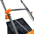 Mașina de tuns gazon/iarbă pe benzină RURIS DAC 110XL, putere 2.5 CP, 79 CC, 4 timpi, 40 cm lățime lucru, 5 trepte de tăiere, înălțime tăiere 25–65 mm, sac colector 45 L