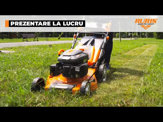 masina-de-tuns-gazon-iarba-pe-benzina-RURIS-Dac-150XL-putere-5-CP-1 Mașină de tuns gazon/iarbă pe benzină RURIS DAC 150XL, putere 5 CP, 173 CC, 4 timpi, 52 cm lățime lucru, 5 trepte de tăiere, înălțime tăiere 25–65 mm, sac colector 55 L, mulcire, autocurăţare