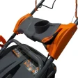 Mașină de tuns gazon/iarbă pe benzină RURIS DAC 150XL, putere 5 CP, 173 CC, 4 timpi, 52 cm lățime lucru, 5 trepte de tăiere, înălțime tăiere 25–65 mm, sac colector 55 L, mulcire, autocurăţare