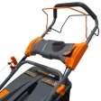 Mașină de tuns gazon/iarbă pe benzină RURIS DAC 150XL, putere 5 CP, 173 CC, 4 timpi, 52 cm lățime lucru, 5 trepte de tăiere, înălțime tăiere 25–65 mm, sac colector 55 L, mulcire, autocurăţare