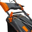Mașină de tuns gazon/iarbă pe benzină RURIS DAC 150XL, putere 5 CP, 173 CC, 4 timpi, 52 cm lățime lucru, 5 trepte de tăiere, înălțime tăiere 25–65 mm, sac colector 55 L, mulcire, autocurăţare