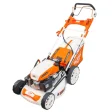 Mașină de tuns gazon/iarbă autopropulsată pe benzină RURIS RX441S, putere 5.7 CP, 196 CC, 4 timpi, 50.8 cm lățime lucru, 25–75 mm înălțime lucru, carcasă metal, 65 L sac colector, rezervor 1 L