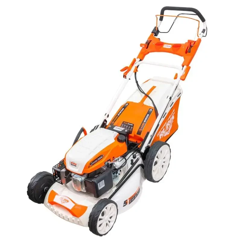 masina-de-tuns-gazon-iarba-pe-benzina-RURIS-RX441S-putere-5-7-CP-16 Mașină de tuns gazon/iarbă autopropulsată pe benzină RURIS RX441S, putere 5.7 CP, 196 CC, 4 timpi, 50.8 cm lățime lucru, 25–75 mm înălțime lucru, carcasă metal, 65 L sac colector, rezervor 1 L