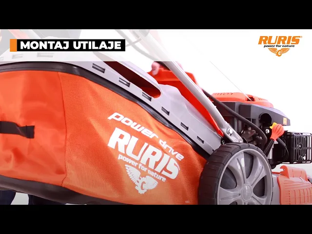 masina-de-tuns-gazon-iarba-pe-benzina-RURIS- RX441S-putere-5-7-CP-3 Mașină de tuns gazon/iarbă autopropulsată pe benzină RURIS RX441S, putere 5.7 CP, 196 CC, 4 timpi, 50.8 cm lățime lucru, 25–75 mm înălțime lucru, carcasă metal, 65 L sac colector, rezervor 1 L