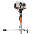 Motocoasă de tuns gazon/iarbă pe benzină Ruris DAC 310, putere 2.5 CP, motor TEZ, 2 timpi, diametru tăiere 20 cm, conține: bobină fir + disc 3 lame