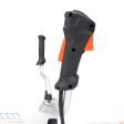 Motocoasă de tuns gazon/iarbă pe benzină Ruris DAC 510, putere 3.5 CP, 62 CC, motor TEZ, 2 timpi, diametru tăiere 21 cm, conține: bobină fir + disc 3 lame + disc 8 dinți + disc 80 dinți Vidia