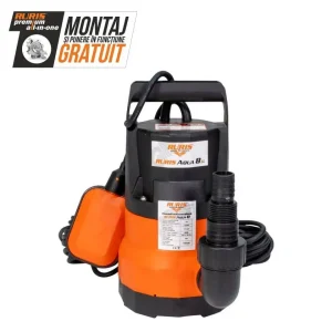 Pompă submersibilă apă curată RURIS Aqua 8, 400 W, 7 m³/h debit apă, 7 m înălțime refulare, 35°C temperatură maximă, 10 m lungime cablu