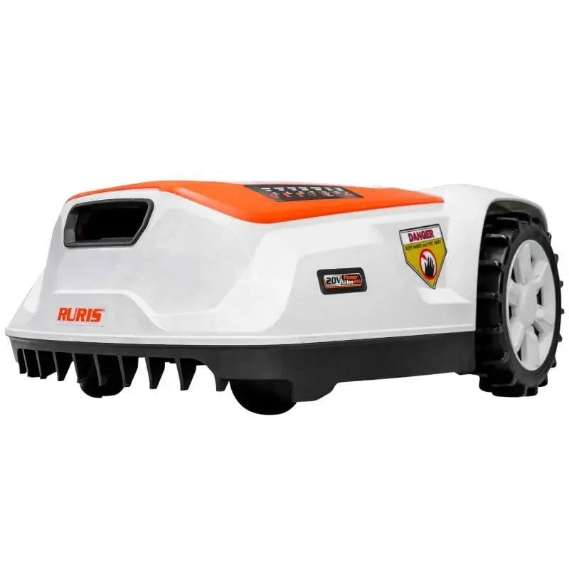 robot-de-tuns-gazon-RURIS-RXR800-11 Robot de tuns gazon RURIS RXR800, lățime de lucru 180 mm, suprafață de lucru 800 mp, acumulator Li-Ion, 20V, 2Ah, pantă 25 grade