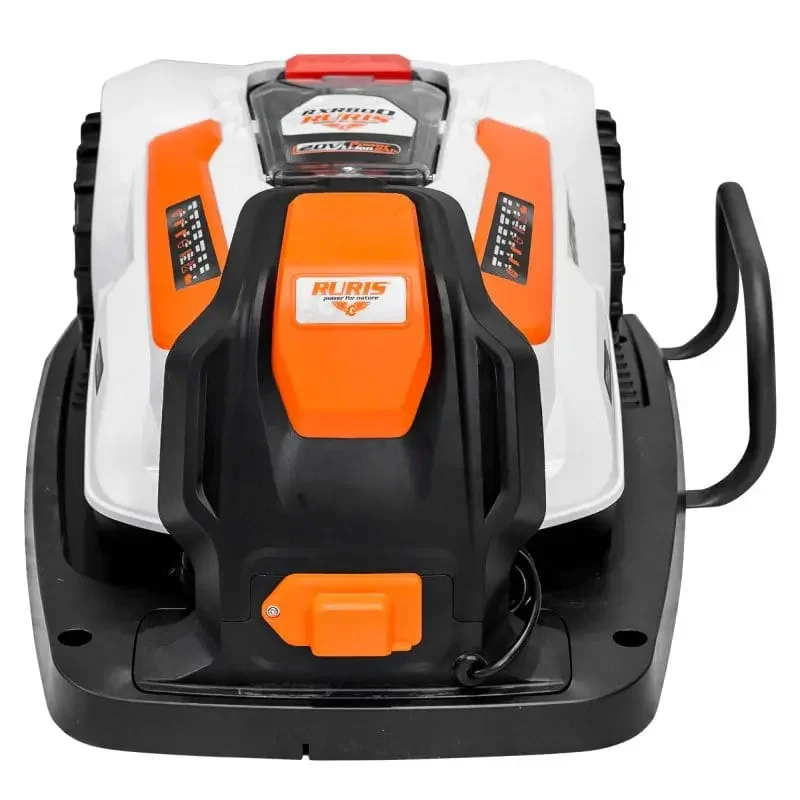robot-de-tuns-gazon-RURIS-RXR800-12 Robot de tuns gazon RURIS RXR800, lățime de lucru 180 mm, suprafață de lucru 800 mp, acumulator Li-Ion, 20V, 2Ah, pantă 25 grade