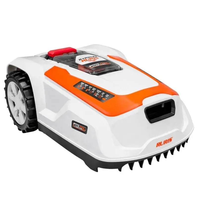 robot-de-tuns-gazon-RURIS-RXR800-7 Robot de tuns gazon RURIS RXR800, lățime de lucru 180 mm, suprafață de lucru 800 mp, acumulator Li-Ion, 20V, 2Ah, pantă 25 grade