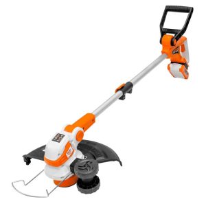 Trimmer de tuns gazon/iarbă pe acumulator RURIS 2024e Power Alfa UP, 20 V, lățime tăiere 30 cm, protecție plante, include încărcător + acumulator 20 V 4.0 Ah