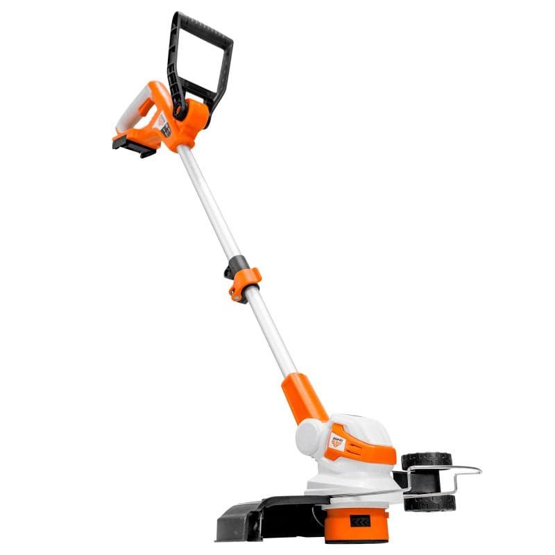 trimmer-de-tuns-gazon-pe-acumulator-RURIS-2024e-Power-Alfa-UP Trimmer de tuns gazon/iarbă pe acumulator RURIS 2024e Power Alfa UP, 20 V, lățime tăiere 30 cm, protecție plante, include încărcător + acumulator 20 V 4.0 Ah