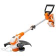 Trimmer de tuns gazon/iarbă pe acumulator RURIS 2024e Power Alfa UP, 20 V, lățime tăiere 30 cm, protecție plante, include încărcător + acumulator 20 V 4.0 Ah