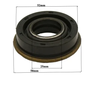 Simering stânga ax transmisie RURIS PS6500K-1-40, 52 x 25 x 10 mm, pentru motosapă RURIS, DAC, ZIMBRU, GIGANT