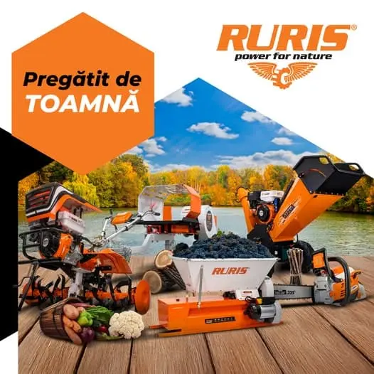 Zdrobitoare struguri și fructe RURIS - Pregătit de toamnă cu RURIS