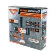 Mașină de găurit multifuncțională RURIS RMX1390 Power Alfa UP, cu motor fără perii, acumulator 20V 4Ah și încărcător incluse, cuplu 130 Nm, 2 viteze (0-300 / 0-1200 rpm), mandrină 3–16 mm, burghie incluse, lumină LED