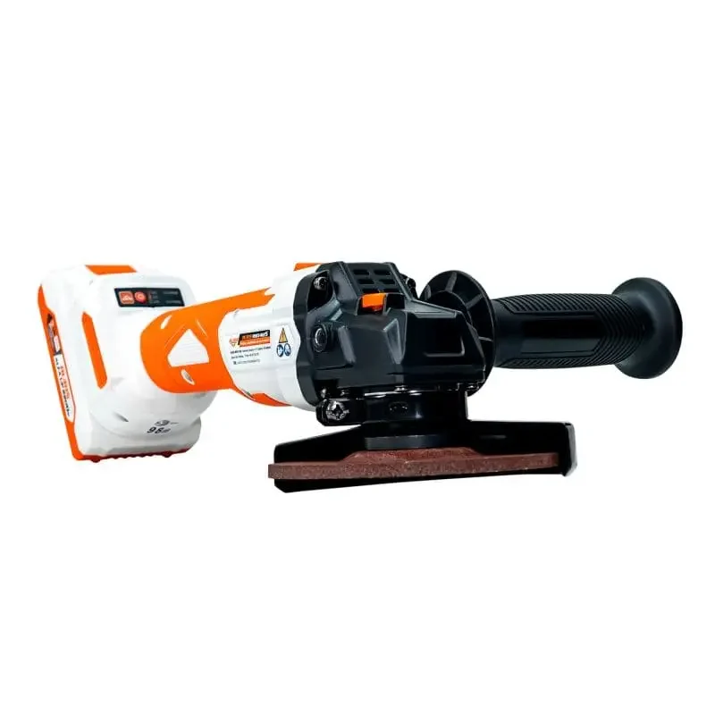 polizor-unghiular-pe-acumulator-ruris-rxm-4125-ruris-brasov-ruristransilvania-_5_ Polizor unghiular pe acumulator RURIS RMX4125, motor fără perii, 2 trepte viteză (2600/8500 rpm), diametru disc 125 mm, indicator nivel baterie, apărătoare reglabilă, mâner lateral cu 2 poziții, greutate 1.6 kg