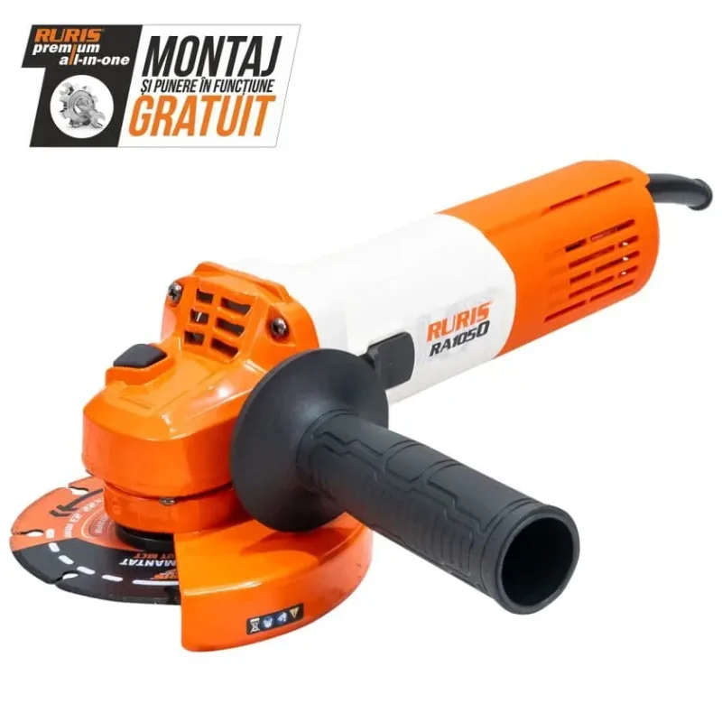 Polizor unghiular RURIS RA1050, 1050 W, disc 125 mm, 11.000 rpm, motor electric