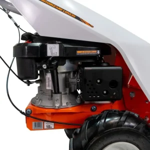 Motocositoare RURIS DAC 777K cu masă de cosit 870 mm, motor Loncin 4 timpi, 5 CP, 159 cc, autopropulsie (osie motoare), transmisie cap lamă tip bielă, lamă cu cuțite profesională, pornire manuală, aprindere electronică