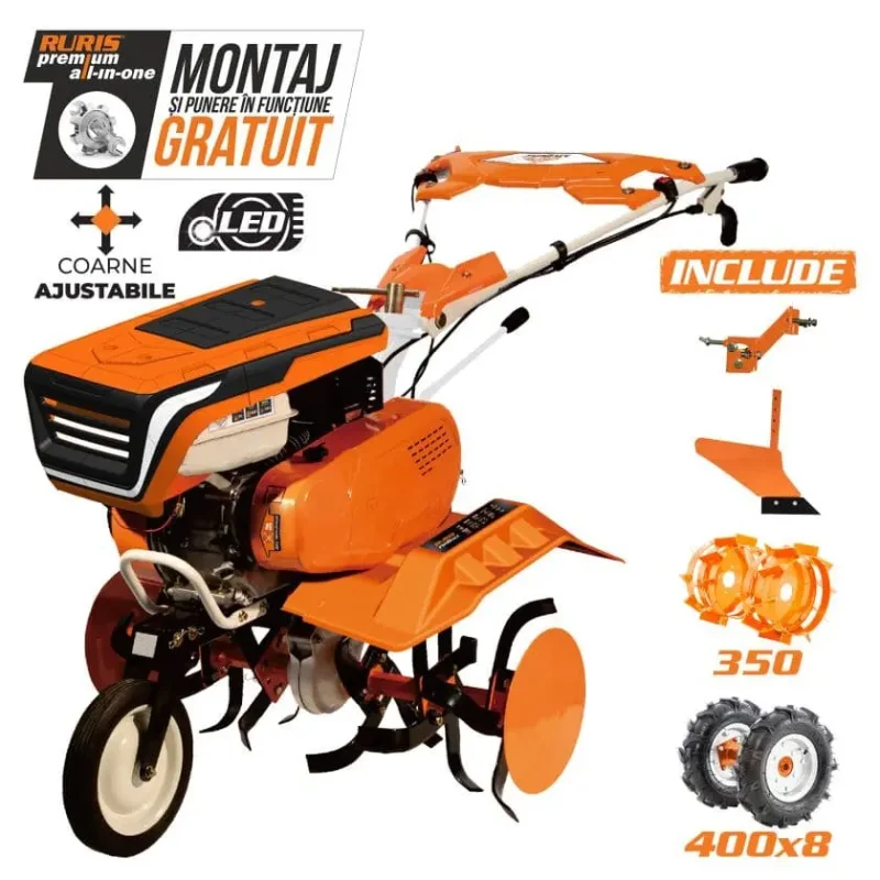 motosapa-semiprofesionala-ruris-7500-ruris-brasov-_9_ Motosapă semiprofesională RURIS 7500 ACC4, motor 7 CP, transmisie pe curea și lanț, lățime de lucru reglabilă, iluminare LED și compatibilitate cu multiple accesorii pentru lucrări agricole.
