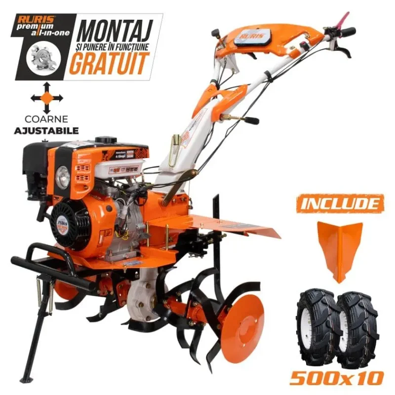 motosapatoare-profesionala-ruris-751ks-ruris-brasov-_9_ Motosăpătoare profesională RURIS 751KS Start, motor 9.5 CP, lățime reglabilă 640–900 mm, transmisie în baie de ulei, iluminare LED și compatibilitate cu multiple accesorii agricole.