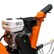 Tocător de crengi și resturi vegetale RURIS ST400, motor Ducar DH212 4 timpi, 7 CP, 212 cmc, diametru tăiere 80 mm, 2 cuțite oțel aliat 150x55 mm, turație 3750 rpm, jgheab evacuare rotativ 360°, rezervor 3,6 l