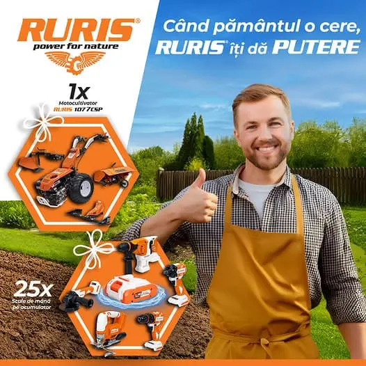 Campanie PROMO Ruris primavara 2026 Când pământul o cere, RURIS îți dă PUTERE!