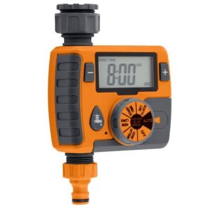 Programator digital irigare RURIS DIG612, pentru grădină, timp de udare 1-360 min, ecran LCD, control manual, funcție întârziere, presiune 4-6 bar, ABS și TPR