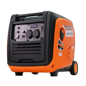 Generator-invertor RURIS R-Power IS4000RC, 4000 W, 5.5 CP, telecomandă, pornire electrică, 230 V, 2 prize, regulator automat de tensiune, roți și mâner