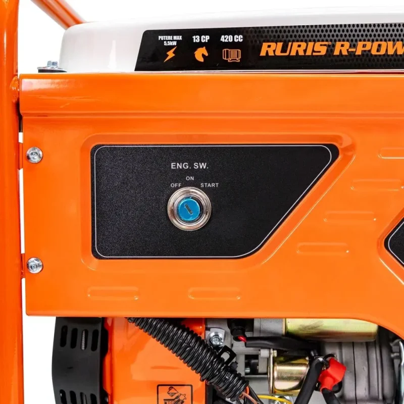 generator-ruris-ge5500rc-pds-44-1920-1024-0-0-629_8 Generator RURIS R-Power GE5500RC, 5500 W, 13 CP, telecomandă, AVR, 230 V, pornire electrică, 2 prize, rezervor 25 l, cadru industrial