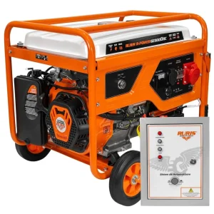 Generator RURIS R-Power GE9000RC ATS, 7500 W, 15 CP, telecomandă, ATS, AVR, 230/400 V, pornire electrică, rezervor 25 l, roți transport