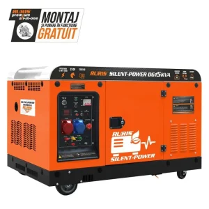 Generator RURIS Silent-Power DG15KVA 27 CP - 13 kW, diesel, ATS și AVR, 230/400 V, putere nominală 12 kW, pornire electrică, bobinaj cupru