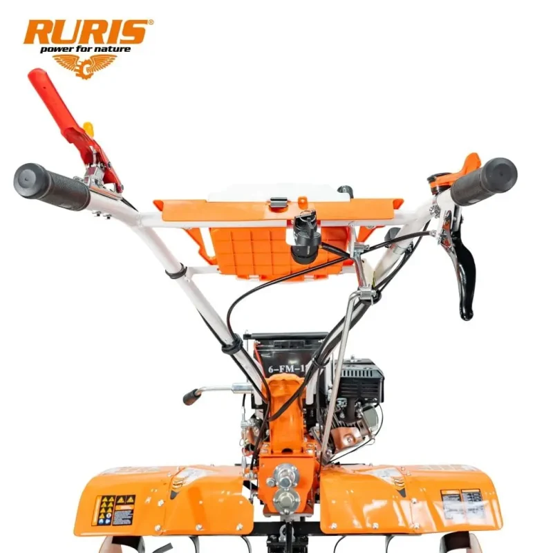 motosaptoare-pds-37-1920-1024-0-0-845_12 Motosăpătoare RURIS DAC 185 PRO, 8.5 CP, 208 cc, motor 4 timpi, pornire manuală și electrică la cheie, 2 viteze înainte + 1 înapoi, transmisie pe pinioane în baie de ulei, lățime de lucru 560 - 930 mm, roți 19x7-8