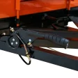 Remorcă RURIS 550S pentru motosape RURIS, capacitate maximă 550 kg, basculare manuală, frânare mecanică cu pedală, roți 4.50-12, benă 1400x1000x450 mm
