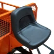 Remorcă RURIS 550S pentru motosape RURIS, capacitate maximă 550 kg, basculare manuală, frânare mecanică cu pedală, roți 4.50-12, benă 1400x1000x450 mm