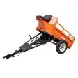 Remorcă RURIS 550S pentru motosape RURIS, capacitate maximă 550 kg, basculare manuală, frânare mecanică cu pedală, roți 4.50-12, benă 1400x1000x450 mm