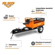 Remorcă RURIS 600S 4x4 pentru transport pe teren dificil, capacitate maximă 600 kg, tracțiune 4x4, punte rigidă cu diferențial