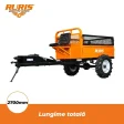 Remorcă RURIS 600S 4x4 pentru transport pe teren dificil, capacitate maximă 600 kg, tracțiune 4x4, punte rigidă cu diferențial