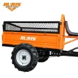 Remorcă RURIS 600S 4x4 pentru transport pe teren dificil, capacitate maximă 600 kg, tracțiune 4x4, punte rigidă cu diferențial