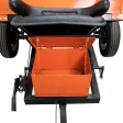 Remorcă RURIS 750S pentru motosape profesionale și semiprofesionale, capacitate maximă 750 kg, basculare manuală, frânare mecanică, benă 1600x1000x550 mm